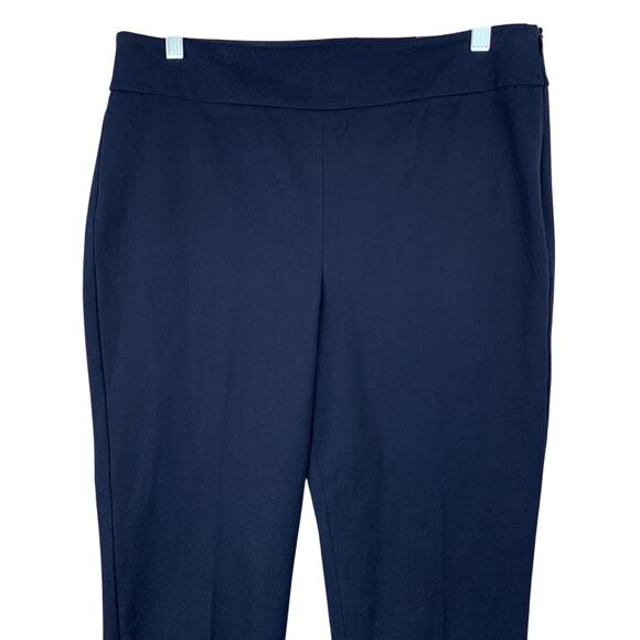 New Talbots Chatham Crop Pants Dark Navy Blue Stretch Women's 10 - Picture 3 of 10